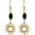 Pre-Columbian Tairona Sun Dangle French Back Earrings by ACROSS THE PUDDLE