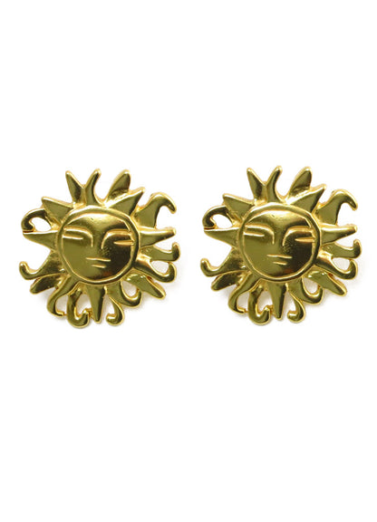 Pre-Columbian Muisca Radiant Sun Earrings