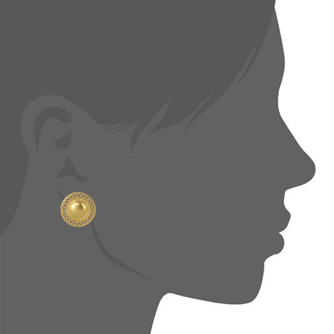 Pre-Columbian Muisca Radiant Sun Earrings by ACROSS THE PUDDLE
