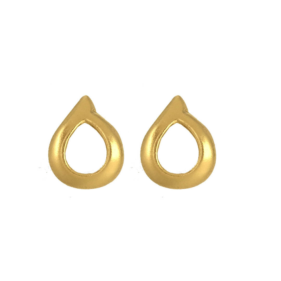 Water Drop Stud Earrings by ACROSS THE PUDDLE