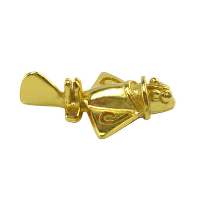 Ancient Aliens Aircraft - Golden Jet Pendant by ACROSS THE PUDDLE