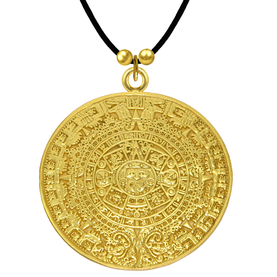 Aztec Solar Calendar Pendant by ACROSS THE PUDDLE