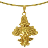 Ancient Aliens Jewelry Collection - Golden Jet-9 Omega Choker Necklace