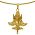 Ancient Aliens Jewelry Collection - Golden Jet-9 Omega Choker Necklace