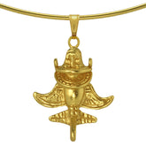 Ancient Aliens Jewelry Collection - Golden Jet-9 Omega Choker Necklace