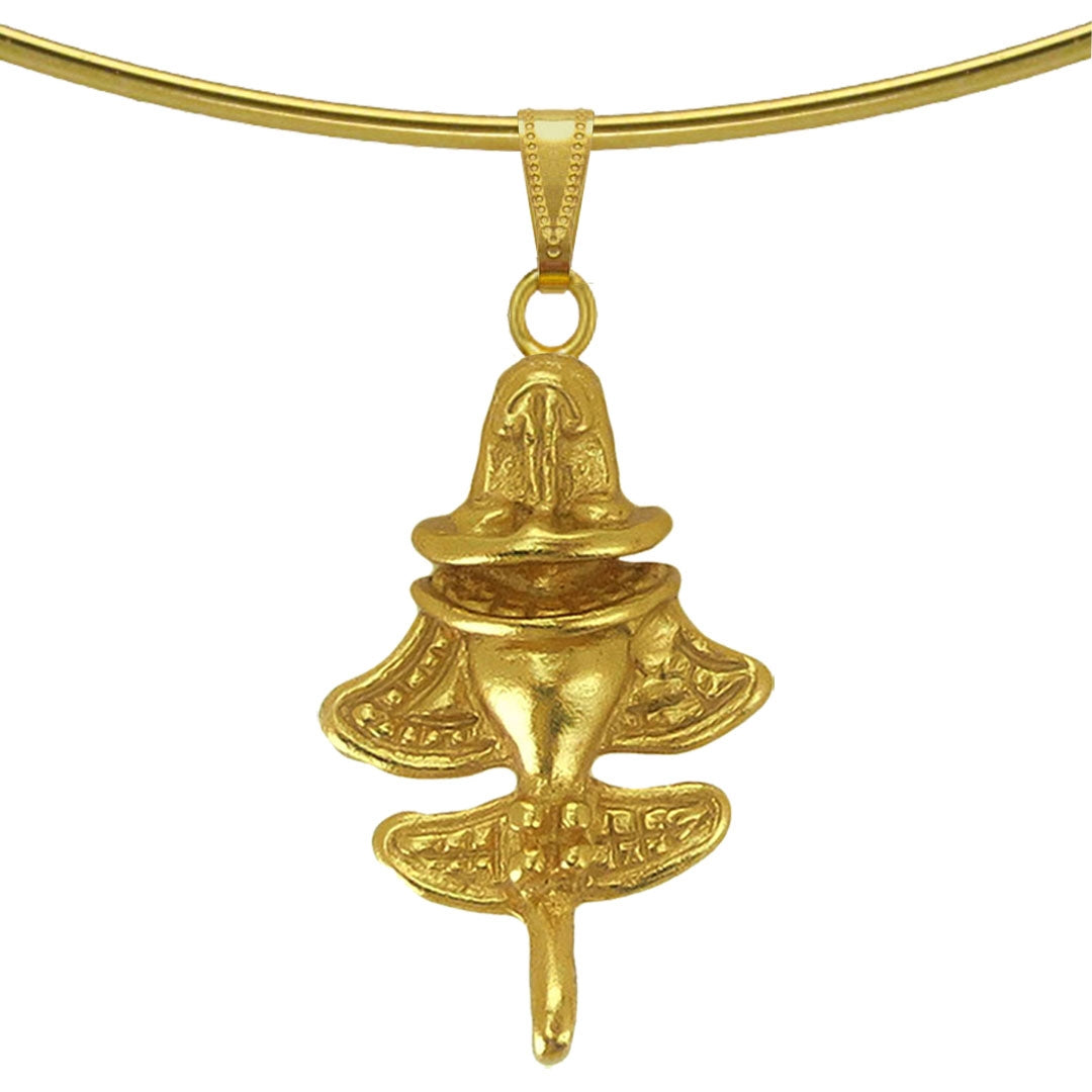 Ancient Aliens Jewelry Collection - Golden Jet-9 Omega Choker Necklace