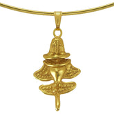 Ancient Aliens Jewelry Collection - Golden Jet-9 Omega Choker Necklace