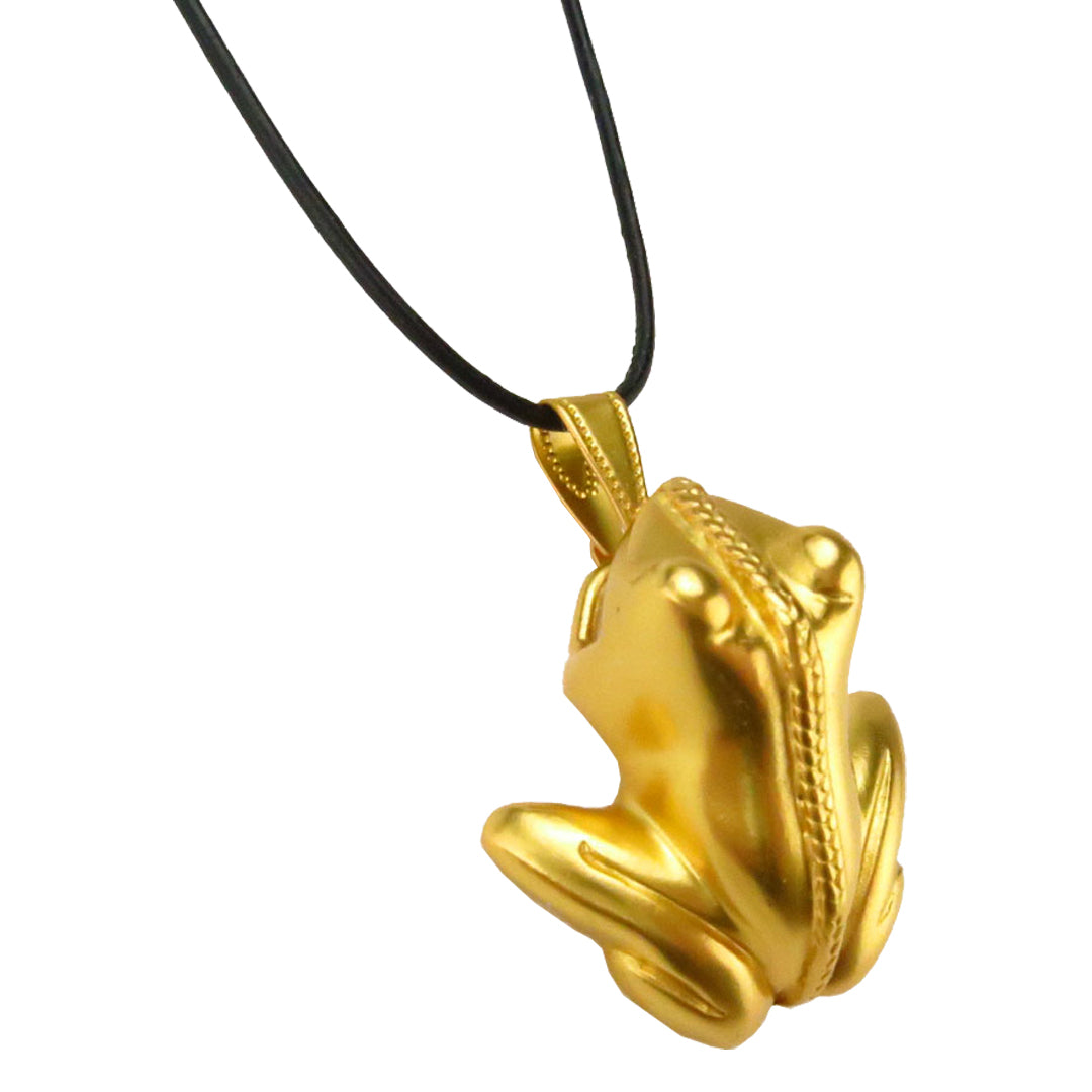Tairona Frog with Braid Necklace
