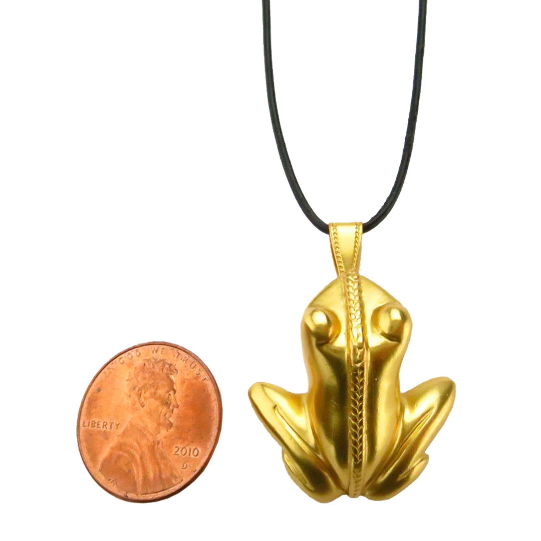Tairona Frog with Braid Necklace
