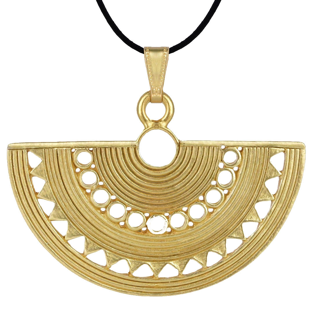 Sinu Fan Style Ornament pendant by ACROSS THE PUDDLE