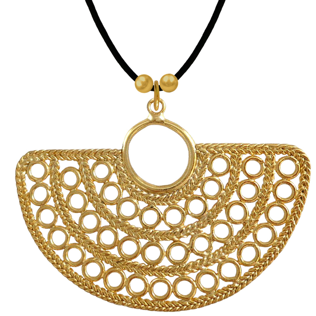 Sinu Fan Style Ornament pendant by ACROSS THE PUDDLE