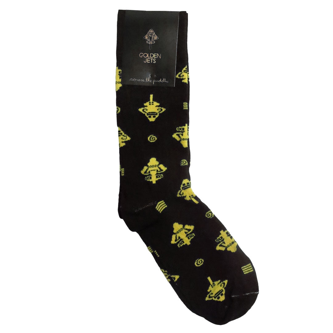 Golden Jet Casual Socks by ACROSS THE PUDDLE